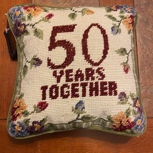 Small 50 Years Together Pillow